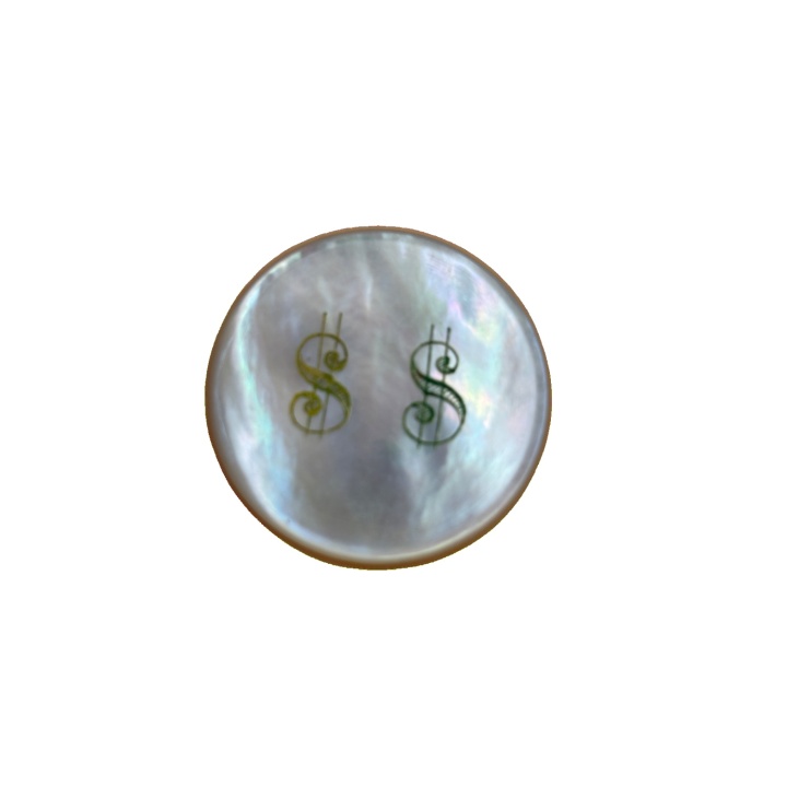 Jeton Poker Nacre Dollar - Accessoire Casino Vintage