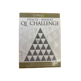 QI Challenge - Clorophyl Éditions - Jeu réflexion 101 fiches