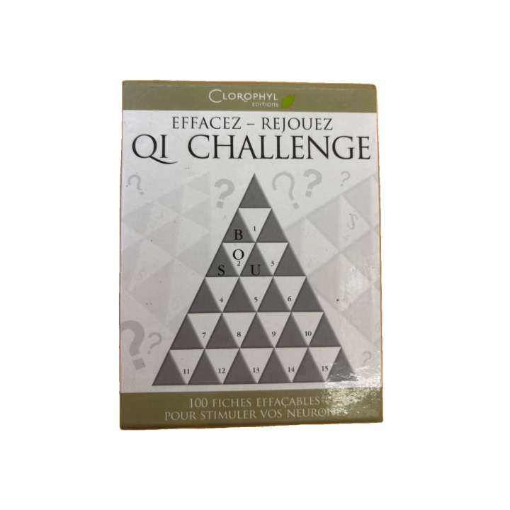 QI Challenge - Clorophyl Éditions - Jeu réflexion 101 fiches