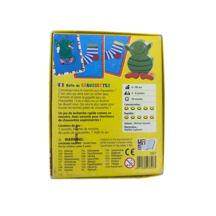 Rafle de Chaussettes - HABA - Jeu Cartes 4 ans 2-6 joueurs