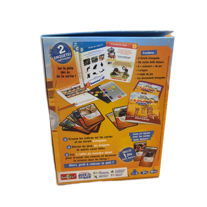 Défis Nature Escape - Bioviva - Jeu Enquête 7 ans 1-3 j
