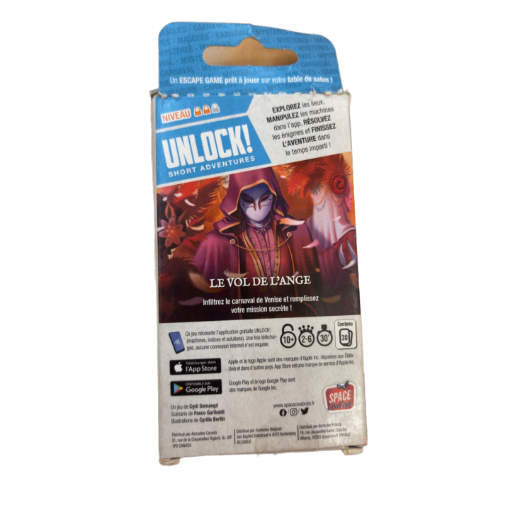 Unlock Le Vol de l'Ange - Space Cowboys - Jeu Escape 10+ 2-6j
