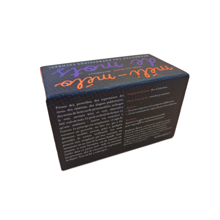 Méli-Mélo de Mots - Marabout - Jeu Cartes Expressions 8 ans 2-8