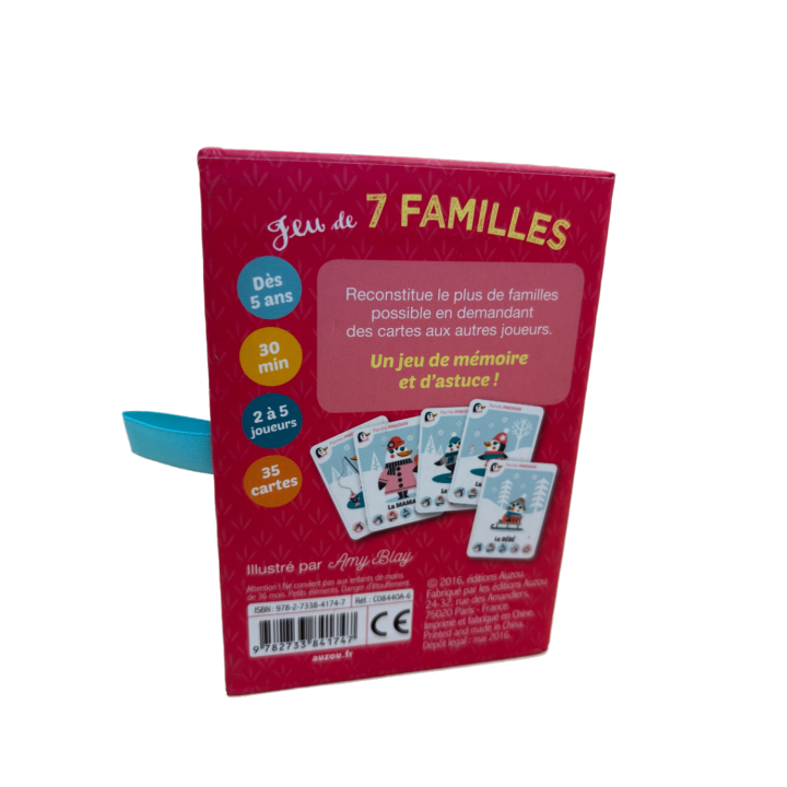 7 Familles Animaux - Auzou - Jeu Cartes 5 ans 2-5 j