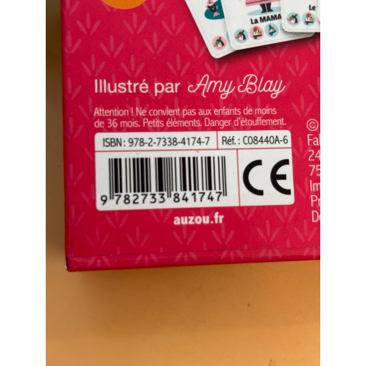 7 Familles Animaux - Auzou - Jeu Cartes 5 ans 2-5 j