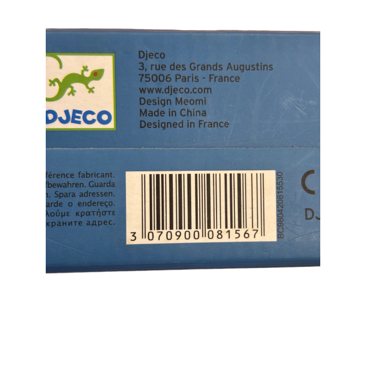 Puzzle Duo Cache-Cache - Djeco - 12 Puzzles 2 pièces dès 2 ans