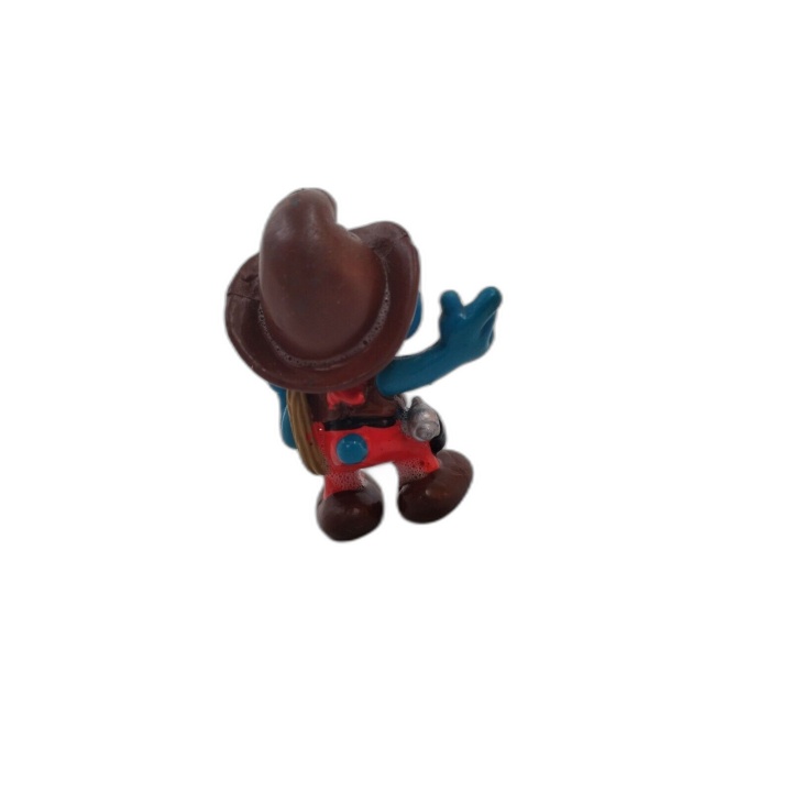 Figurine Schtroumpf Cowboy Peyo Schleich 1981 - Vintage Collection Smu