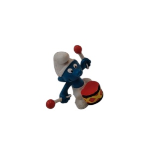 Figurine Schtroumpf Batteur Peyo Schleich - Musique - Collection Vinta