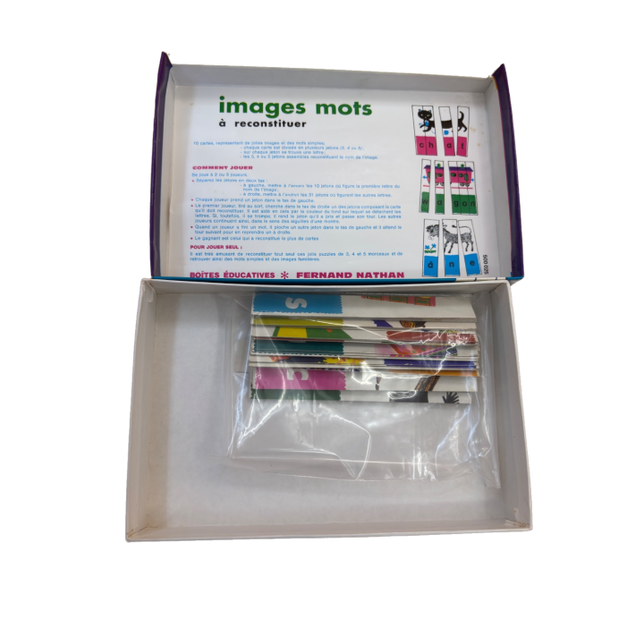 Images Mots à Reconstituer - Nathan - Jeu Éducatif 4 ans