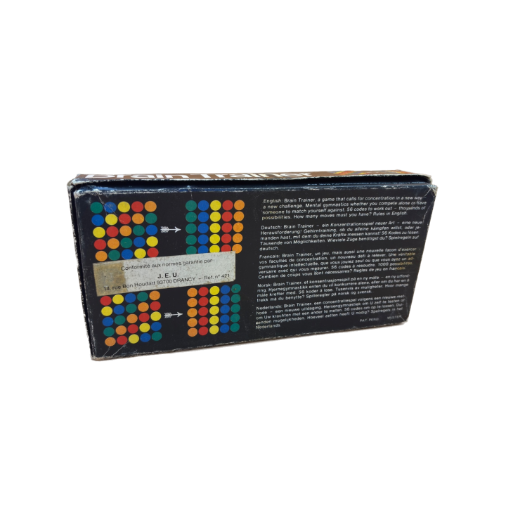 Brain Trainer - J.E.U. - Jeu Réflexion Logique Vintage