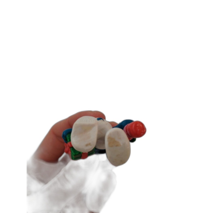 Figurine Schtroumpf Noël Peyo Schleich - Canne Sucre & Cadeau - Vintag