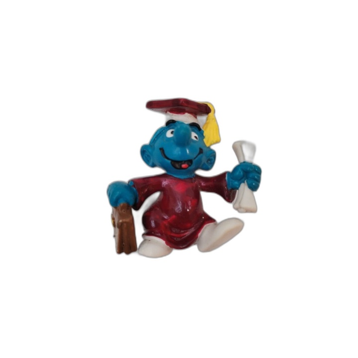 Figurine Schtroumpf Diplômé Peyo Schleich 1981 - Smurfs Vintage Collec