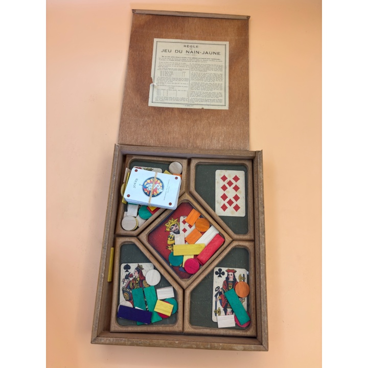 Jeu du Nain Jaune Vintage - Coffret Bois Complet