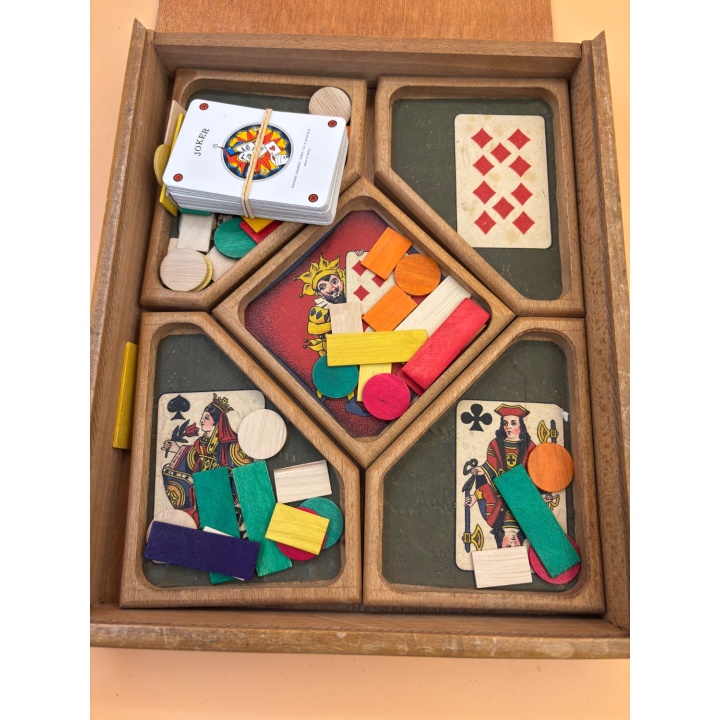Jeu du Nain Jaune Vintage - Coffret Bois Complet