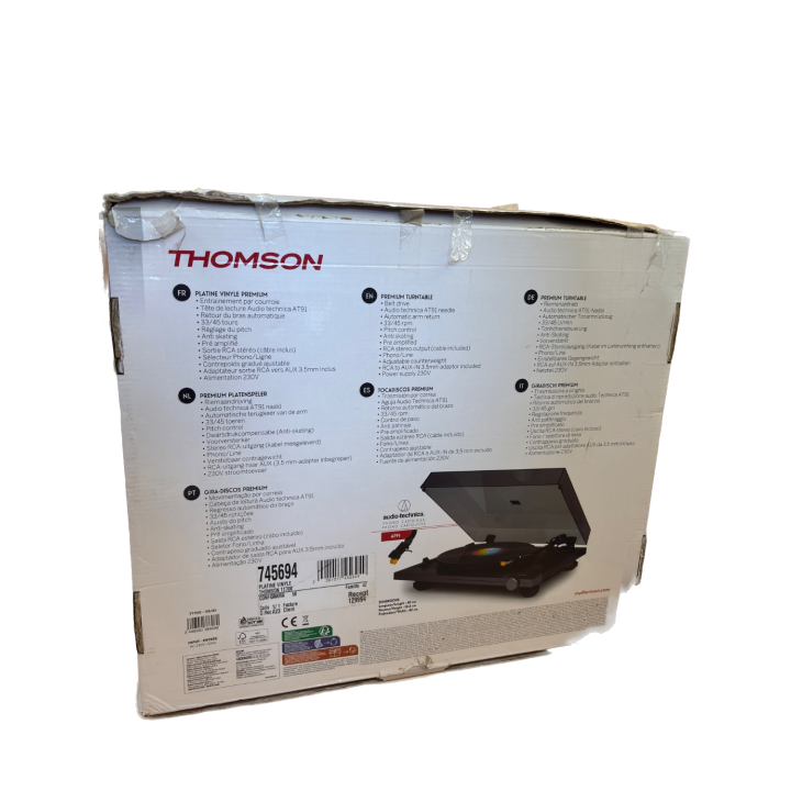 Platine Vinyle Thomson TT700 - Tête AT91 - Retour Bras Auto