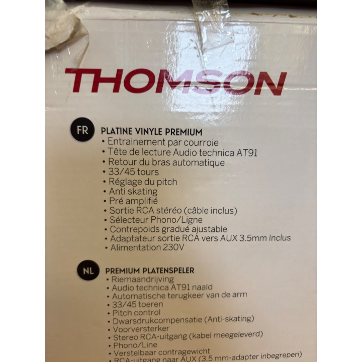 Platine Vinyle Thomson TT700 - Tête AT91 - Retour Bras Auto