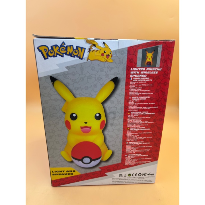 Pikachu Lumineux - Pokémon - Enceinte Bluetooth LED 6+ ans