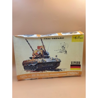 Char Gepard - Heller - Maquette 1/35 310 pièces Vintage