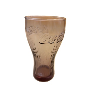 Verre Coca-Cola Vintage Marron - Collection Publicitaire Objet