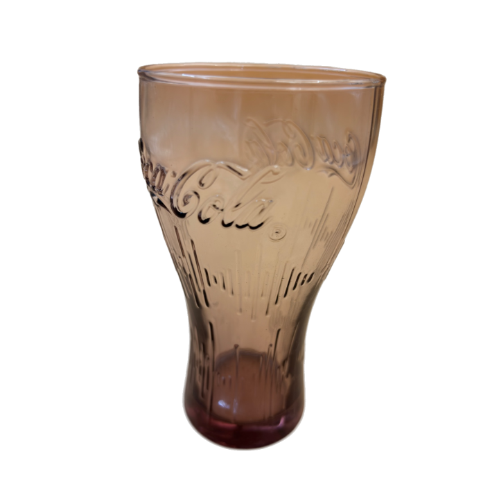 Verre Coca-Cola Vintage Marron - Collection Publicitaire Objet