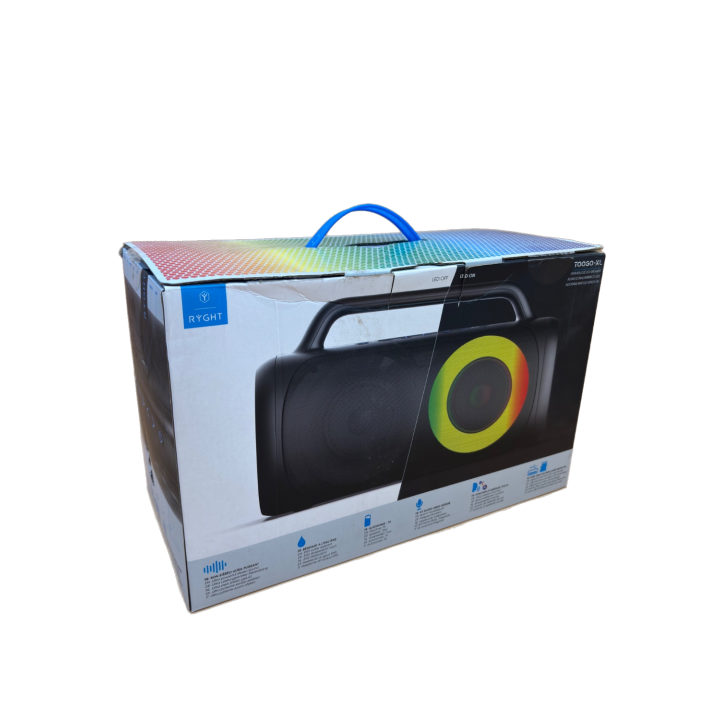 Enceinte Bluetooth RYGHT T0060-XL - LED RGB Étanche IPX5 10h