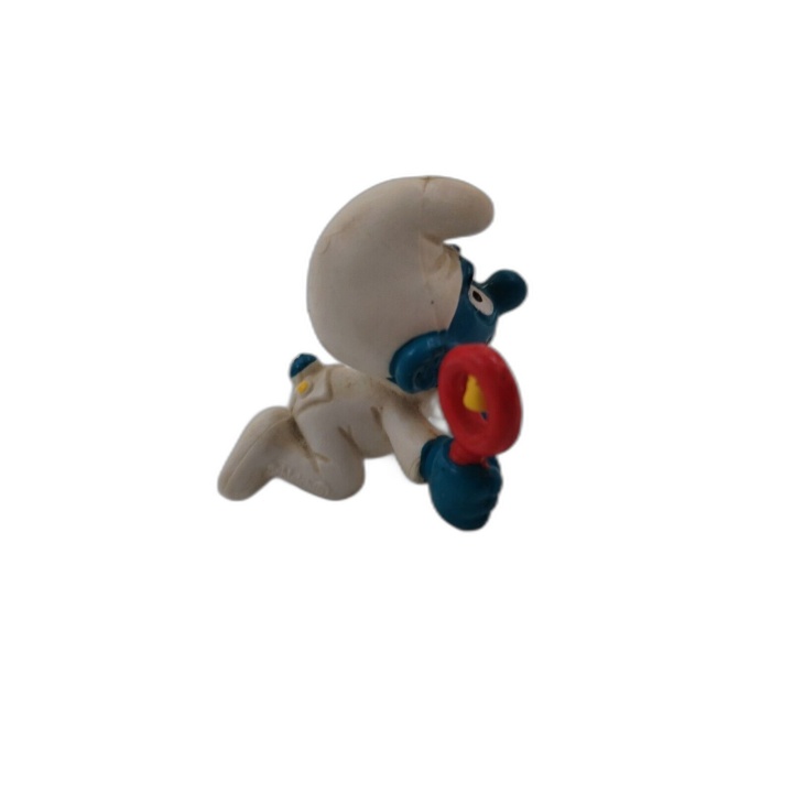 Bébé Schtroumpf Figurine PVC Schleich Peyo - Schtroumpf Rampant Hochet