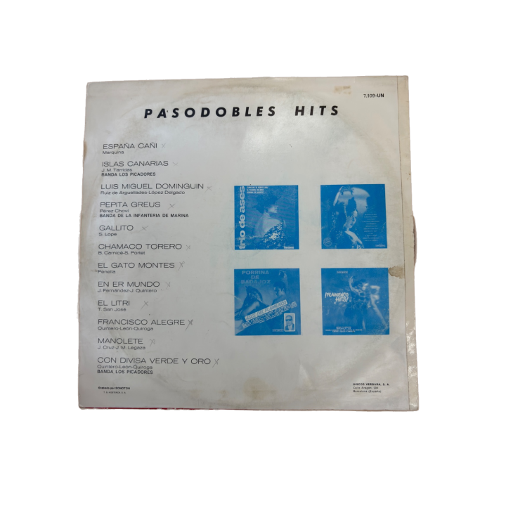 ¡Pasodobles Hits! - Vergara - Compilation Pasodobles Espagnols