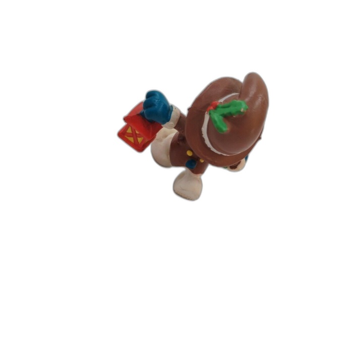 Figurine Schtroumpf Noël Schleich PVC - Schtroumpf Lanterne & Cadeau -