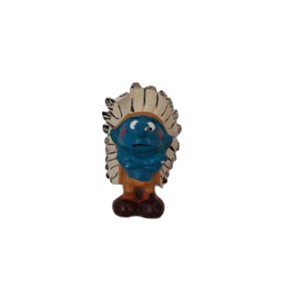 Figurine Schtroumpf Chef Indien Vintage PVC - Peyo Schleich - Collecti