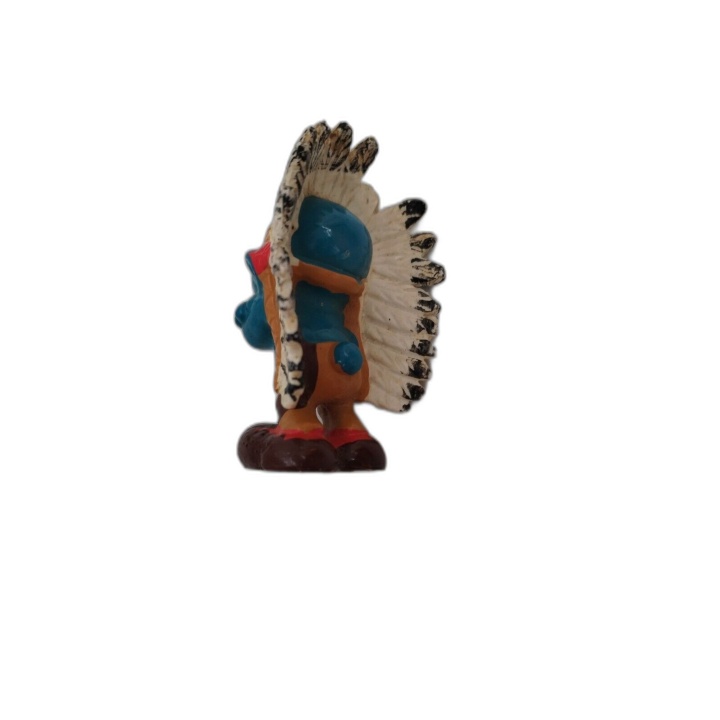 Figurine Schtroumpf Chef Indien Vintage PVC - Peyo Schleich - Collecti