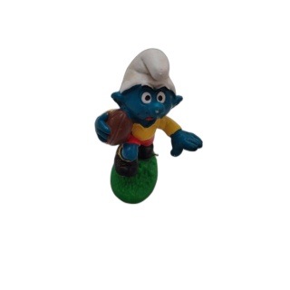 Figurine Schtroumpf Rugby Peyo - Schtroumpf Footballeur Vintage - Occa