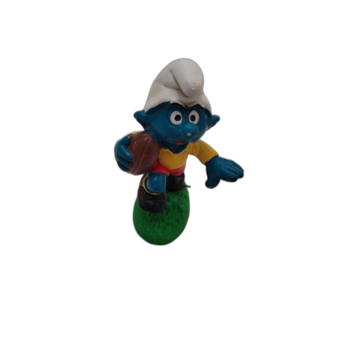 Figurine Schtroumpf Rugby Peyo - Schtroumpf Footballeur Vintage - Occa