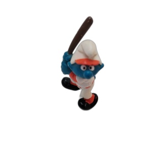 Schtroumpf Baseball Figurine PVC Vintage Peyo - Collectible Années 80