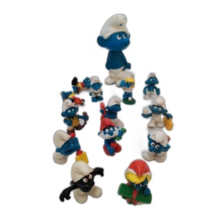Lot 13 Figurines Schtroumpfs Vintage Schleich - Grand Schtroumpf Schtr
