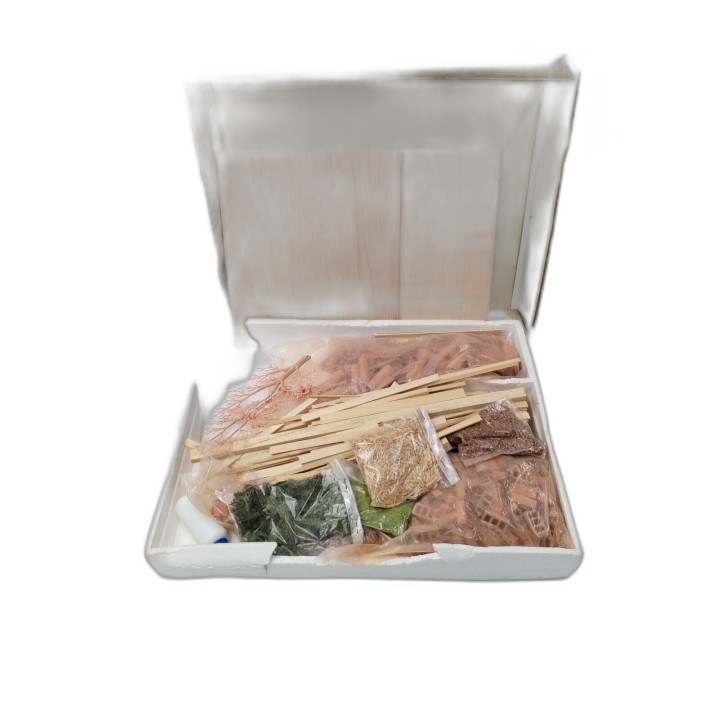 Kit Maquette Crèche Noël Oliver Prestige - Bois Briques Verdure - Coll