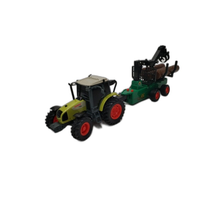 Dickie Toys Claas Celtis 446 - Tracteur Miniature avec Remorque Forest
