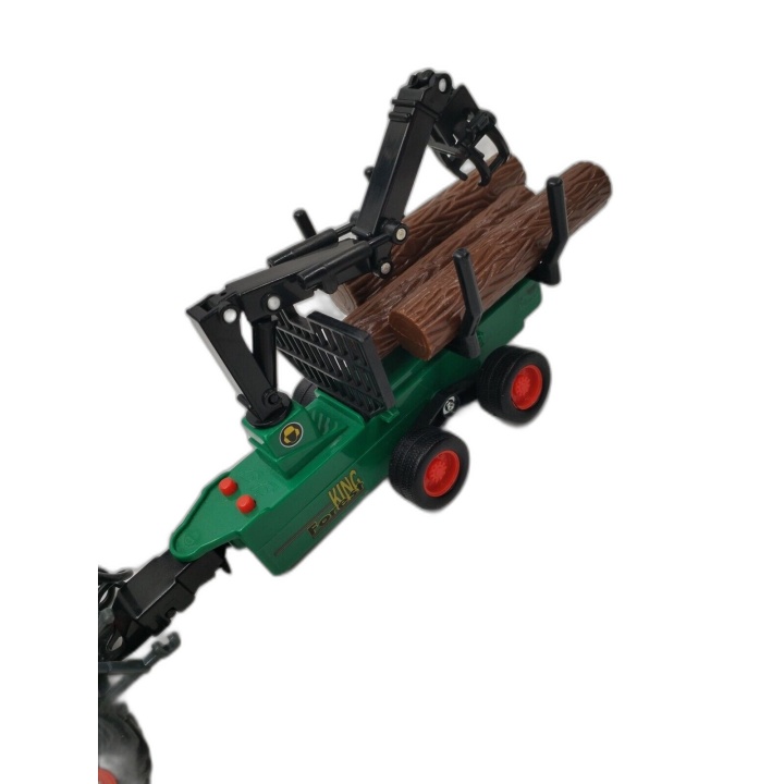 Dickie Toys Claas Celtis 446 - Tracteur Miniature avec Remorque Forest