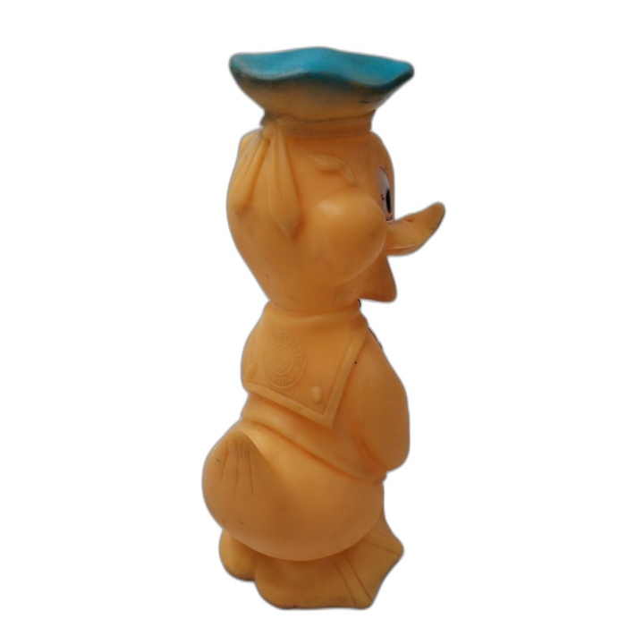 Figurine Vintage Canard Marin Pouet Caoutchouc Style Donald - Made in