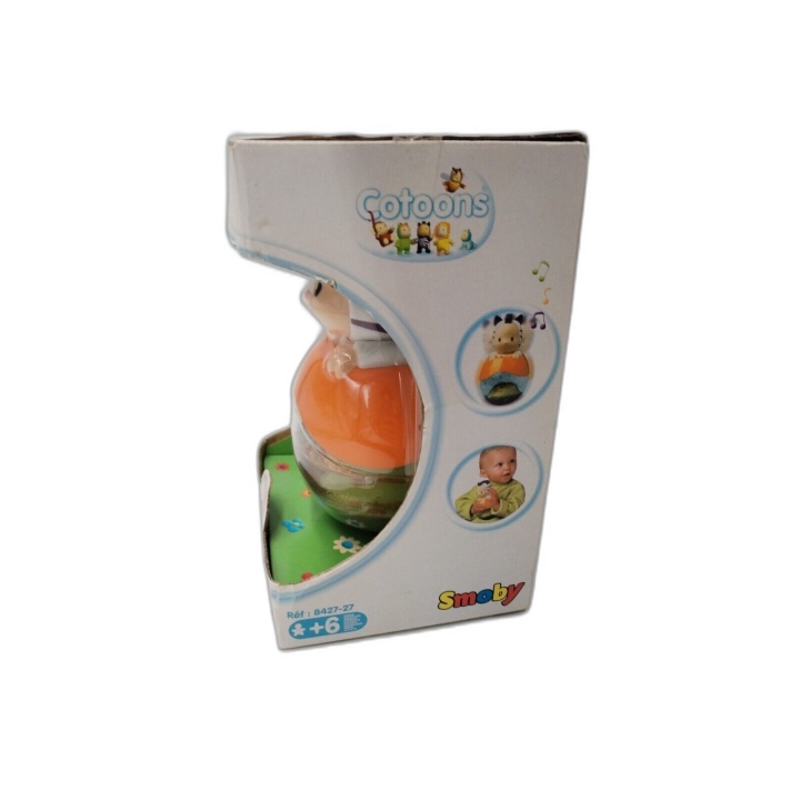 Culbut'eau Cotoons Smoby - Culbuto Boule à Eau Paillettes Bébé +6 Mois