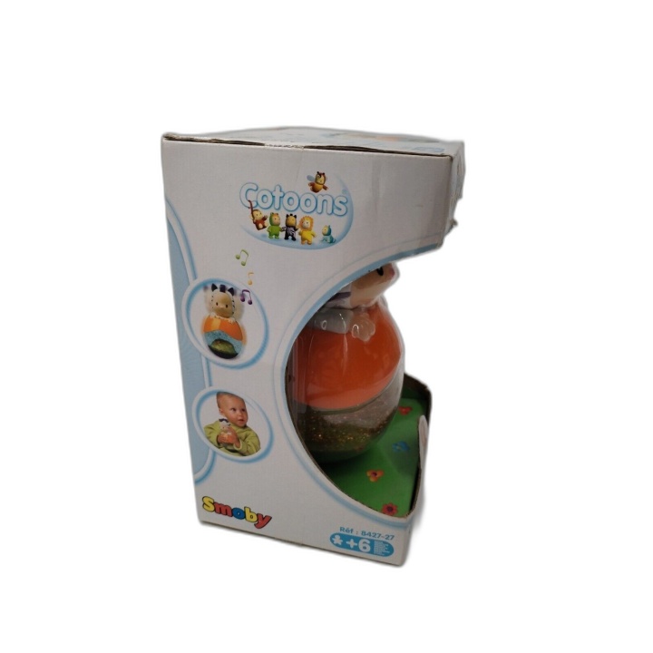 Culbut'eau Cotoons Smoby - Culbuto Boule à Eau Paillettes Bébé +6 Mois