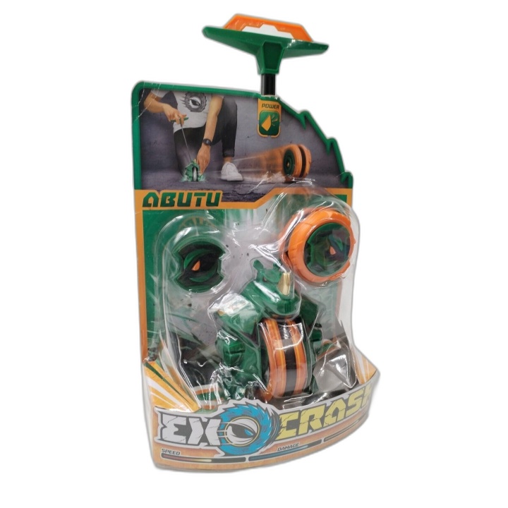 Exocrash Abutu Rhino - Goliath - Toupie Combat Lanceur - 6 ans+ - Neuf