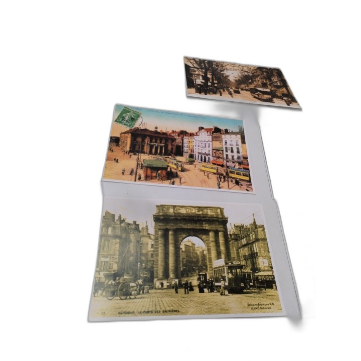 Lot Tramways Anciens Éditions Atlas - 5 Cartes Postales + Planche Tech