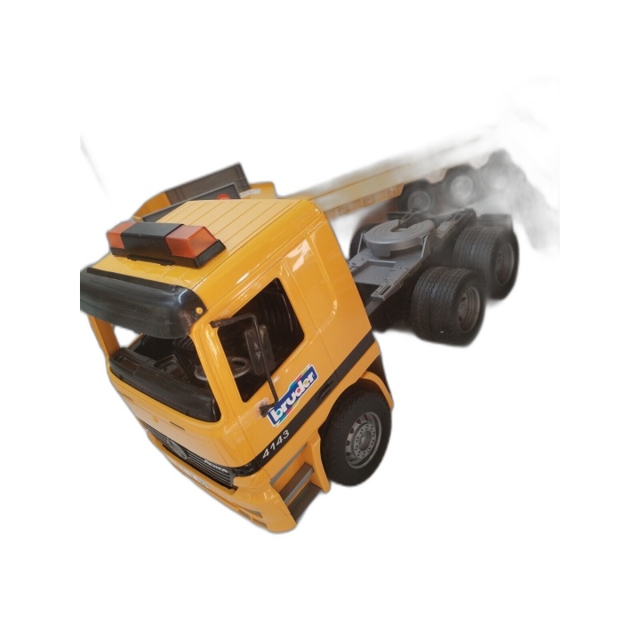 Bruder Mercedes Actros 4143 + Remorque Plateau Fliegl - Camion Articul