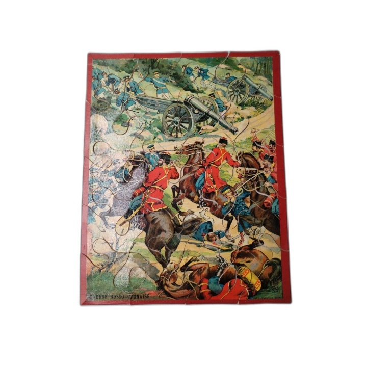 Puzzle Ancien Guerre Russo-Japonaise - Chromolithographie XIXe - Pièce