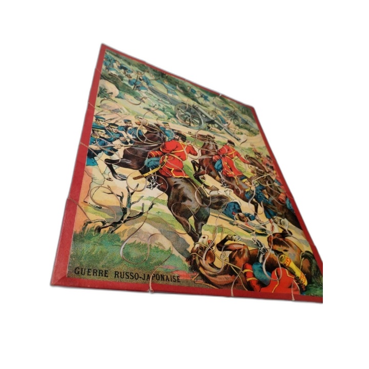 Puzzle Ancien Guerre Russo-Japonaise - Chromolithographie XIXe - Pièce