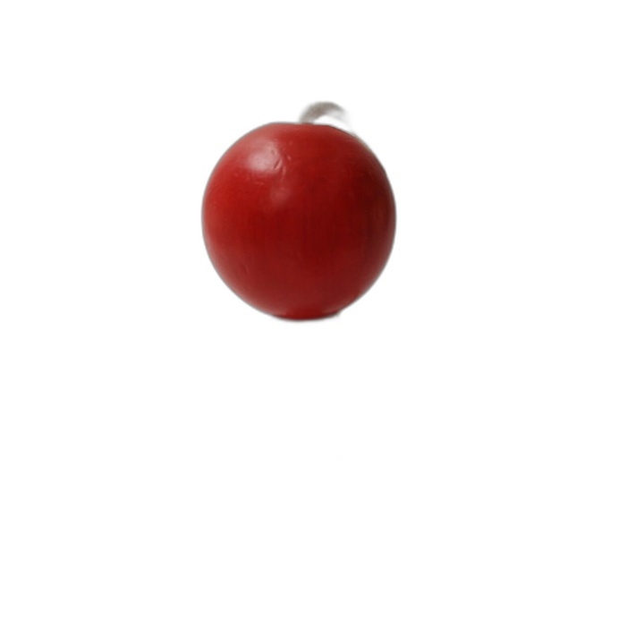 Bilboquet en Bois Rouge Classique - Jouet Adresse Traditionnel Enfant
