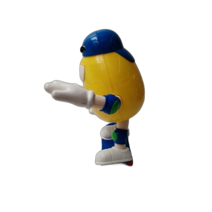 Figurine M&M's Jaune Skateur Distributeur de Bonbons - 18,5 cm - Fonct