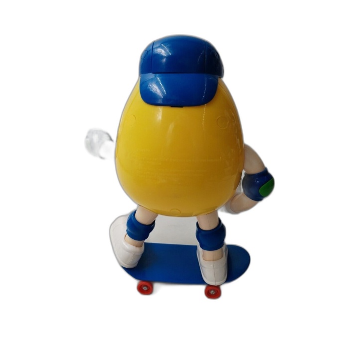 Figurine M&M's Jaune Skateur Distributeur de Bonbons - 18,5 cm - Fonct