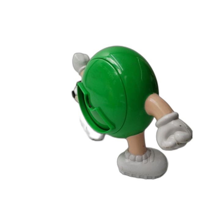 Figurine M&M's Vert Footballeur - Distributeur Bonbons Vintage 14,5 cm