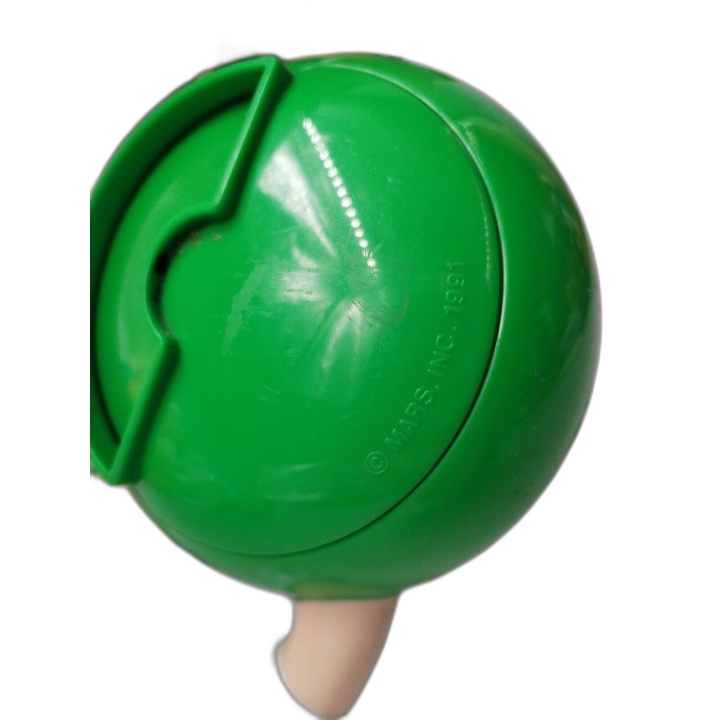 Figurine M&M's Vert Footballeur - Distributeur Bonbons Vintage 14,5 cm
